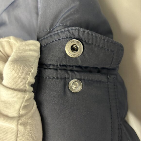 Hollister Quilted Hood Goose Down Long Sleeve Pocket Logo Full Zip Winter Jacket - Picture 3 of 10